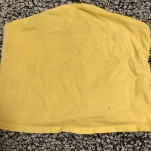 yellow tube top